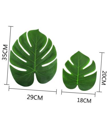 Zerodeko Personalized Gift 36 Pcs Home Decoration Supplies Artificial Leaves Fake Monstera Leaves Simulation Green Turtle Leaves Artificial Plants Household Personalised Gifts - Buy Online on GoSupps.com