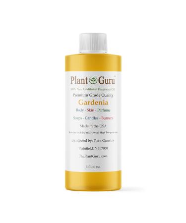 Gardenia Fragrance Oil 4 fl. oz. Scented Oil for DIY Soap Making Candles Bath Bombs Body Butters. Used in Aromatherapy Diffusers Burners and Warmers. Great Addition to Lotions and Creams.