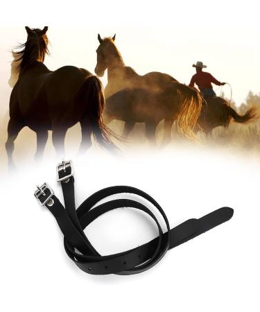 1 Pair Leather Spur Straps 50cm Long Leather Riding Straps with Stainless Steel Buckle for Horse Riding Control and Equestrian Needs - Buy Online on GoSupps.com