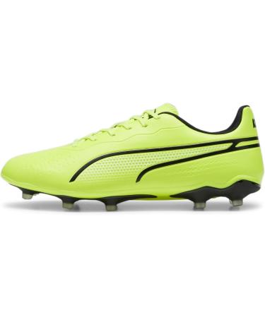 PUMA Unisex King Match FG/AG Soccer Shoes - Electric Lime & Black - Size 44.5 EU | International Shipping Available - Buy Online on GoSupps.com