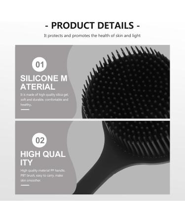 Fomiyes Ergonomic Silicone Back Brush - Shower Scrubber for Women | Peeling & Exfoliating Bathing Brush - Buy Online on GoSupps.com