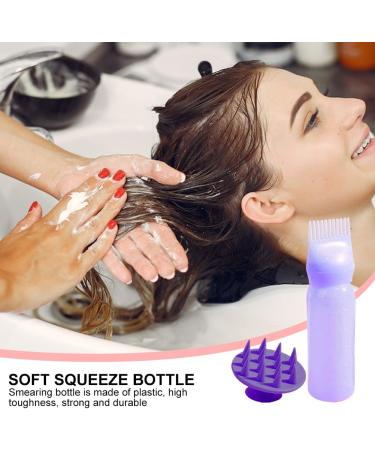Buy Root Comb Applicator Bottle with Scalp Massager & Shampoo Brush - Perfect Hair Dye & Scalp Treatment Tools (Purple) - Fast International Shipping - Buy Online on GoSupps.com
