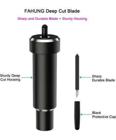 Deep Cut Blade and Housing for Cricut Maker 3/Explore 3/Air 2 - Cuts Thick Materials Chipboard/Cardstock/Felt - Magnetic Blade for Precision Cutting - Buy Online on GoSupps.com