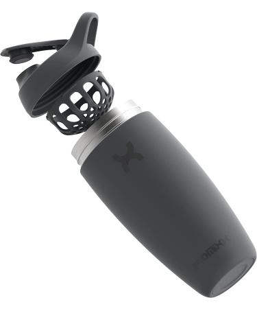 Promixx Pursuit Insulated Stainless Steel Shaker Bottle 18oz - Graphite Gray - Buy Online on GoSupps.com