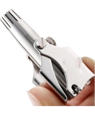 Nose Hair Trimmer for Men - Stainless Steel Manual Shaver Washable Nose & Ear Hair Trimmer - Buy Online on GoSupps.com