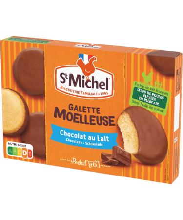 St Michel ST MICHEL - Soft milk chocolate patty - Pack of 9 packs of 180g
