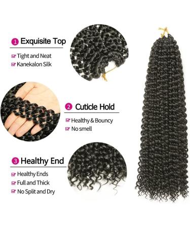 Buy 6 Packs 18 Inch Passion Twist Hair - Faux Locs Crochet Hair Extensions | Yddm Synthetic Hair Braids - Economy Pack 2# - Buy Online on GoSupps.com