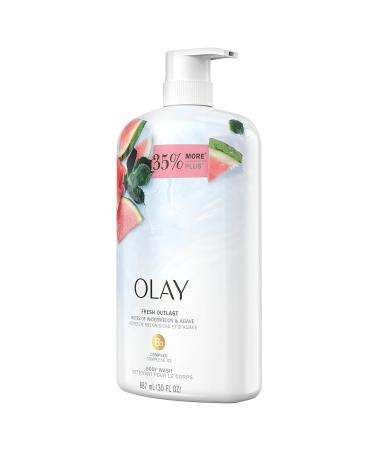 Olay Fresh Outlast Watermelon & Agave Body Wash 30 fl oz - Pack of 4 - Buy Online on GoSupps.com