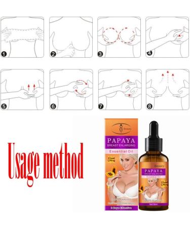 Breast Enlargement Massage Oil - 30ml Cinnamon | Firming & Enhancing | Yellow - International Shipping - Buy Online on GoSupps.com