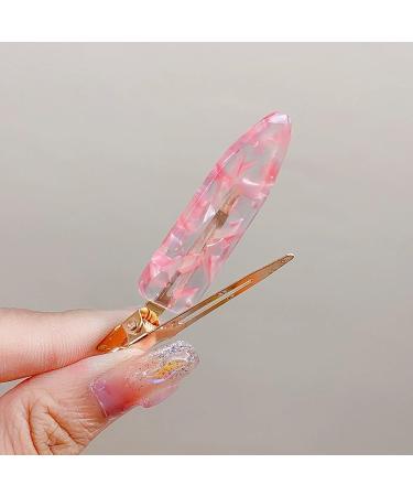 5PCS Large Acrylic Resin No Crease Hair Clips for Women - Flat Design, No Bend, No Barrettes - Buy Online on GoSupps.com