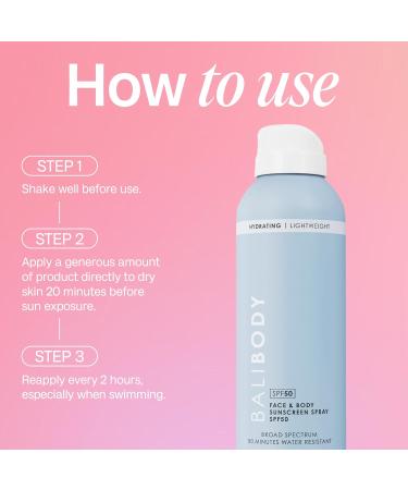 Bali Body Face & Body Sunscreen SPF 50 - Lightweight Water Resistant Vegan UV Protection | Nourishing Vitamin C & Glycerin | Australian Made (175g - Buy Online on GoSupps.com