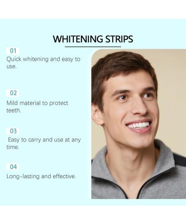 Bandes blanchissantes l'huile de coco pour des dents blanches technologie Dry Strip limination rapide des taches de tabac de caf et de vin kit de blanchiment des dents sans danger pour l' mai 1pcs - Buy Online on GoSupps.com