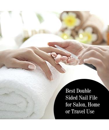 Haryali London Metal Nail Files Professional Nail File for Shaping Styling Natural Gel & Acrylic Nails Double Sided Diamond Nail File for Women and Men Nails Accessories Tools for Home & Salon Use - Buy Online on GoSupps.com