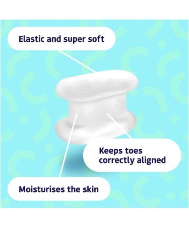 Feet BCN Gel Toe Separator - Corrects Overlapping Toes Size L - 4 Units for Optimal Comfort - Buy Online on GoSupps.com