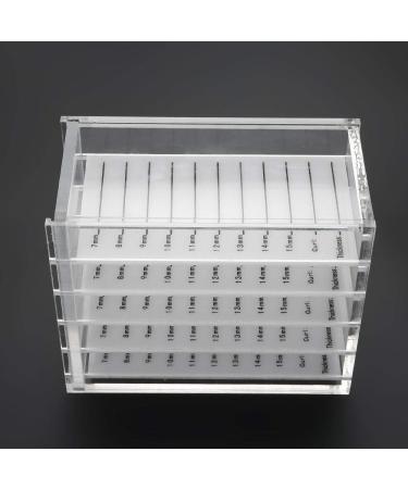 Premium Eyelashes Palette with Scale | 5-Layer Plastic Storage Box for Eyelash Extensions | Perfect for Oversized Lashes (7-15mm) - Buy Online on GoSupps.com