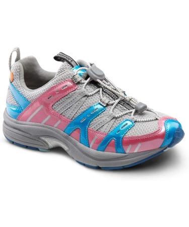 Buy Dr. Comfort Refresh Women's Therapeutic Diabetic Extra Depth Shoe - Grey/Berry 9.5 Wide (C-D) for Comfort & Health | International Shipping Available - Buy Online on GoSupps.com
