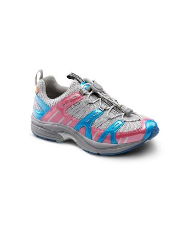 Dr. Comfort Refresh Women's Therapeutic Diabetic Extra Depth Shoe: Grey/Berry 6.5 Wide (C-D)