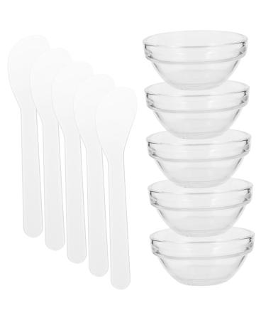 Gatuida Lot Bols Transparents pour Masque Facial DIY M langeur Spa Multifonctionnel Petite Portable Mat riel lastique Facile Nettoyer Accessoires Beaut pour Soins Quotidiens