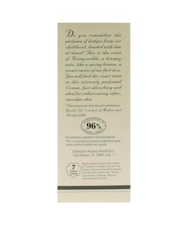 LErbolario Honeysuckle Perfumed Body Cream 5.7 oz - Floral Citrus Body Lotion with Jojoba Oil - Moisturizing & Cruelty-Free - International Shipping Available - Buy Online on GoSupps.com