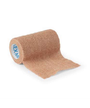Medline Sterile Co-Flex Self Adherent Cohesive Wrap Bandages - 4x5 Yards Tan (20 Count) - Latex-Free International Shipping Available - Buy Online on GoSupps.com