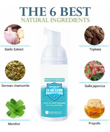 2023 TeethAid Munity Rinse - Natural Peppermint Brightening Toothpaste Foam for Balcony Removal & Tooth Wheels (1 Piece) | International Shipping Available - Buy Online on GoSupps.com