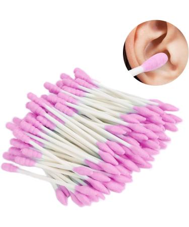 Makeup Cotton Swabs - Double Tip Soft & Strong Adsorption | Perfect for Makeup & Ear Care (Pink) - Buy Online on GoSupps.com