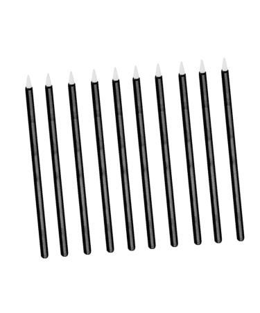 FOMIYES White Eyeliner Pencil 200 PCS Disposable Eyeliner mascara applicator eyelash extension tools Eyeliner Brush for Girl gel 9x0.7cmx2pcs Blackx2pcs