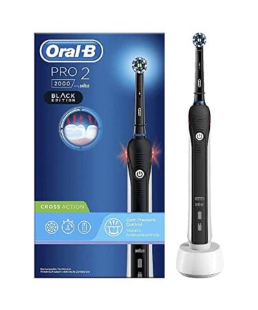 Oral-B 4210201267782 Pro 2 2000 Electric Toothbrush rechargeable 1 black handle with charger 1 CrossAction head single