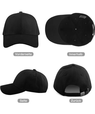 Shop Momoshe Adjustable Baseball Cap for Men & Women | Cotton Outdoor Running Cap - Black (SM/L-XL) - Buy Online on GoSupps.com