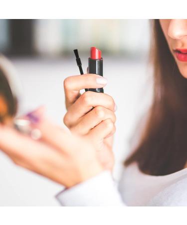 FOMIYES 100Pcs Flat Mouth Makeup Tools - Luster Eyebrow Brush Portable Lip Gloss Applicator & Mini Eyeshadow Brush - Black - Buy Online on GoSupps.com