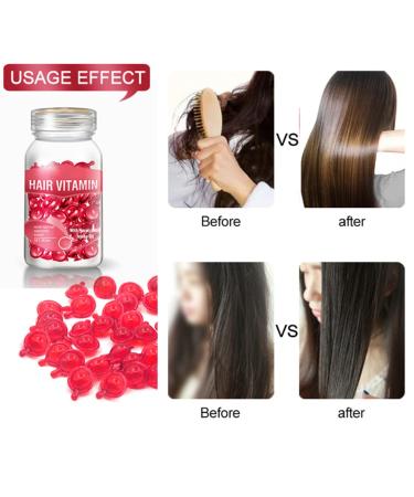 Gowwim Hair Vitamin Serum Capsules - 30 PCS Multi-Oil Treatment for Smooth Silky Hair Growth & Repair - Buy Online on GoSupps.com