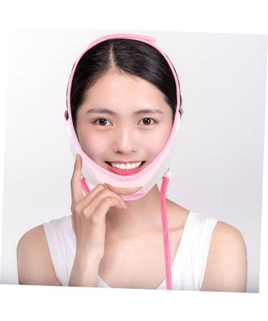 Baluue 1pc Inflatable Face Strap Face Lifting Bandage Face Strap Double Chin Face Shaper Band Pink Fabric - Buy Online on GoSupps.com