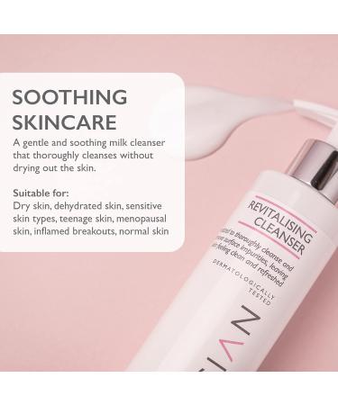 SKINICIAN Revitalising Cleanser - Daily Makeup Remover - Lightweight Face Cleanser - Gentle Cleanser with Tea Tree Extract - Soothing Cleansing Gel for All Skin Types - Vegan & Cruelty Free (200ml) - Buy Online on GoSupps.com
