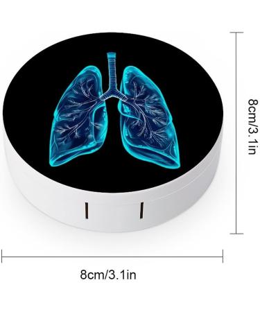 Funny Lung Contact Lens Case | Portable Cute Eye Kit with Mirror for Travel | Shop Now - Buy Online on GoSupps.com