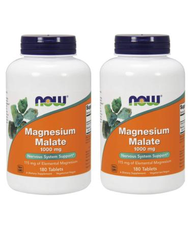Magnesium Malate 1000Mg 180 tabs (Pack of 2)