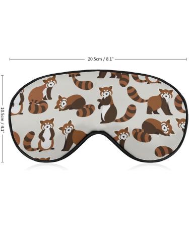 Cute Red Panda Sleep Mask - Adjustable Blindfold for Sleeping and Travel - Buy Online on GoSupps.com