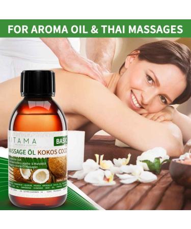 KitaMa Coconut Massage Oil 500ml - Nourishing Aroma Oil for Relaxation & Body Care - Buy Online on GoSupps.com