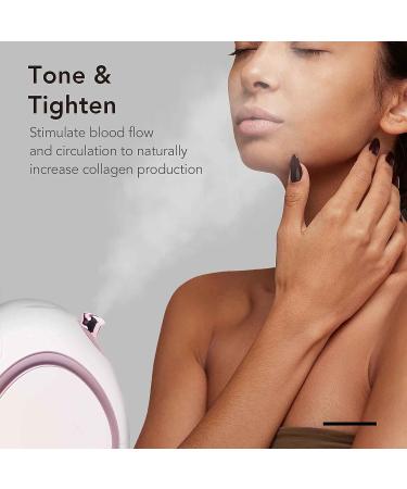 Fancii Nano Ionic Facial Steamer Hot & Cool with Aromatherapy - 30 Min Steam Time, 6 Spa Settings - Professional Home Face Sauna for Moisturizing & Pore Cleansing - Buy Online on GoSupps.com