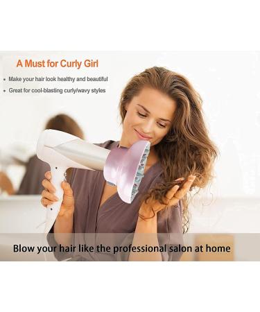 Adjustable Universal Hair Diffuser Attachment | Fits 1.7 to 2.6 inch Blow Dryer Diameter | Pink Air Dryer Diffuser for Hair Care - Buy Online on GoSupps.com