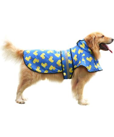 HDE Dog Raincoat Hooded Slicker Poncho for Small to X-Large Dogs (Rubber Ducks, Large) - Waterproof Pet Jacket - Buy Online on GoSupps.com