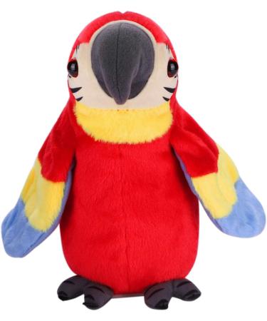 ITODA Electric Talking Parrot Plush Toy for Kids - Educational Electronic Pet with Record & Repeat Functions, Cute Dancing Bird Doll for Baby Birthday Gifts (Red-2) - Buy Online on GoSupps.com
