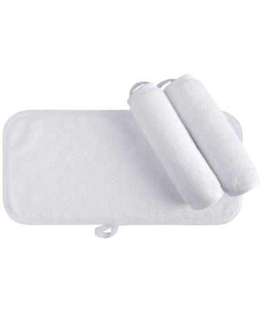 KinHwa 3 Pack Microfibre Face Cleansing Cloth Magic Reusable Makeup Remover Cloth 15x30 cm Ultra Soft Washcloths for Eye Face White White 3 count (Pack of 1)