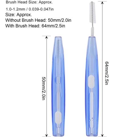 60 Interdental Brushes for Adults | Slim Braces Cleaner & Orthodontic Care | Orange & Blue Tension Brushes - Fast International Shipping - Buy Online on GoSupps.com