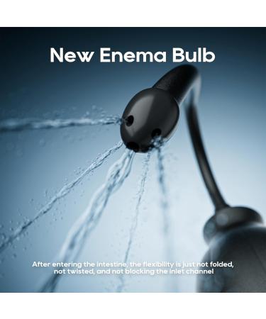 Silicone Enema Bulb Kit - 9.84in Douche Cleaner for Men & Women | 8.5oz Enema Bulb & Shower Connection - Improve Hygiene & Comfort - Buy Online on GoSupps.com