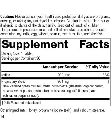 Standard Process Iodomere - Whole Food Thyroid Support with Organic Ingredients - 90 Tablets - Buy Online on GoSupps.com