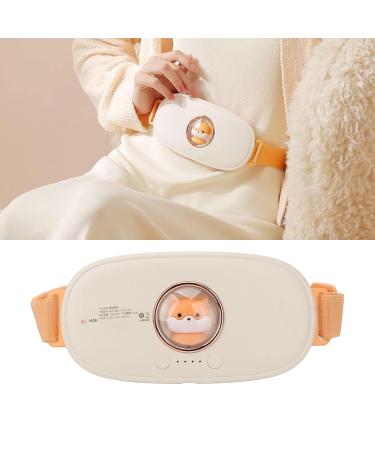 Heated Uterus Belt for Menstruation | 4-Level High Frequency Vibration Waist Belt for Women - Comfort & Relief (White) - Buy Online on GoSupps.com