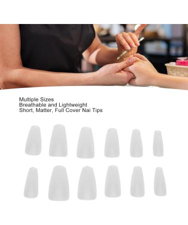 Short Nai Tips Various Sizes Matte Nai Tips 504 Pieces DIY Nail Art for Home Gel Nails - Buy Online on GoSupps.com