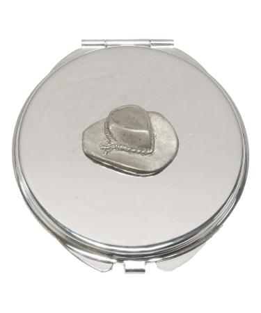 Cowboy Hat Compact Mirror Handbag Gift With Free Engraving 85