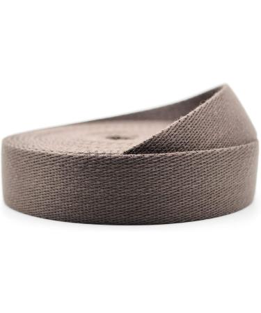 CRAFTMEMORE Heavy Cotton Webbing - High Density Luxury Bag Strap, 1 1/4 Inch x 5 Yards Chocolate - Buy Online on GoSupps.com