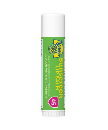 Buy Banana Boat Sunscreen Lip Balm SPF 45 with Aloe Vera & Vitamin E - Moisturizing Lip SPF Travel Size | 0.15oz - Buy Online on GoSupps.com